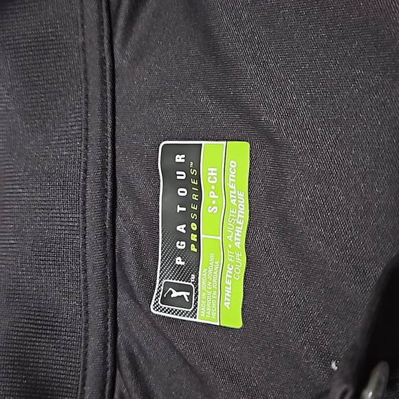 PGA TOUR Pro Series Athletic Fit Black Golf Polo Shirt Size S/P/CH #M-160 - Picture 5 of 12